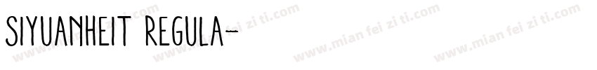 siyuanheit regula字体转换